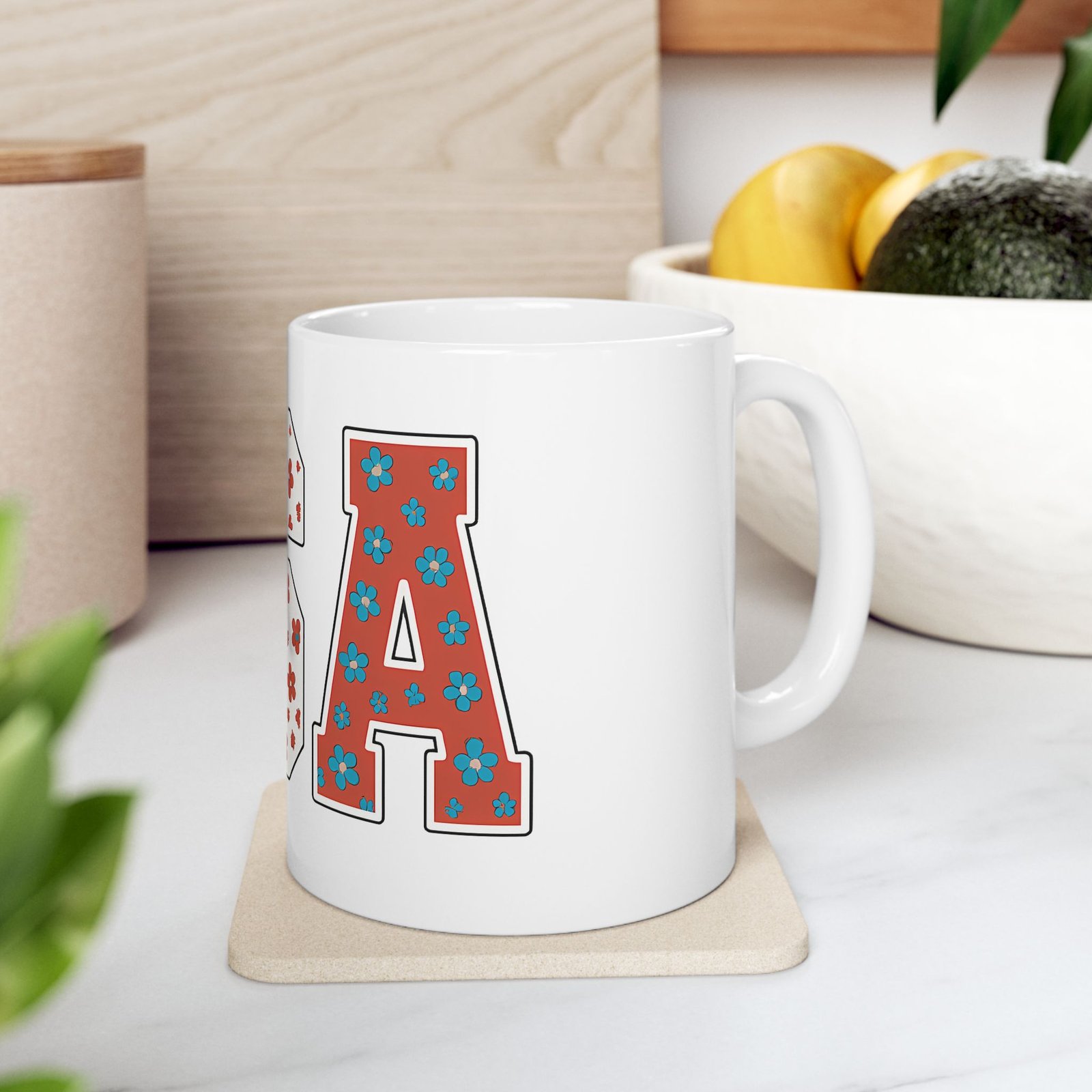 USA Floral Design Ceramic Mug - Perfect for Summer Celebrations - Image 6